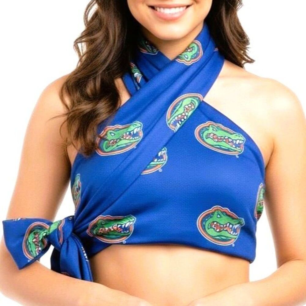 GATORS Small/Medium Scarf Wrap Reversible Shelby&Grace UniversityFlorida NEW NWT